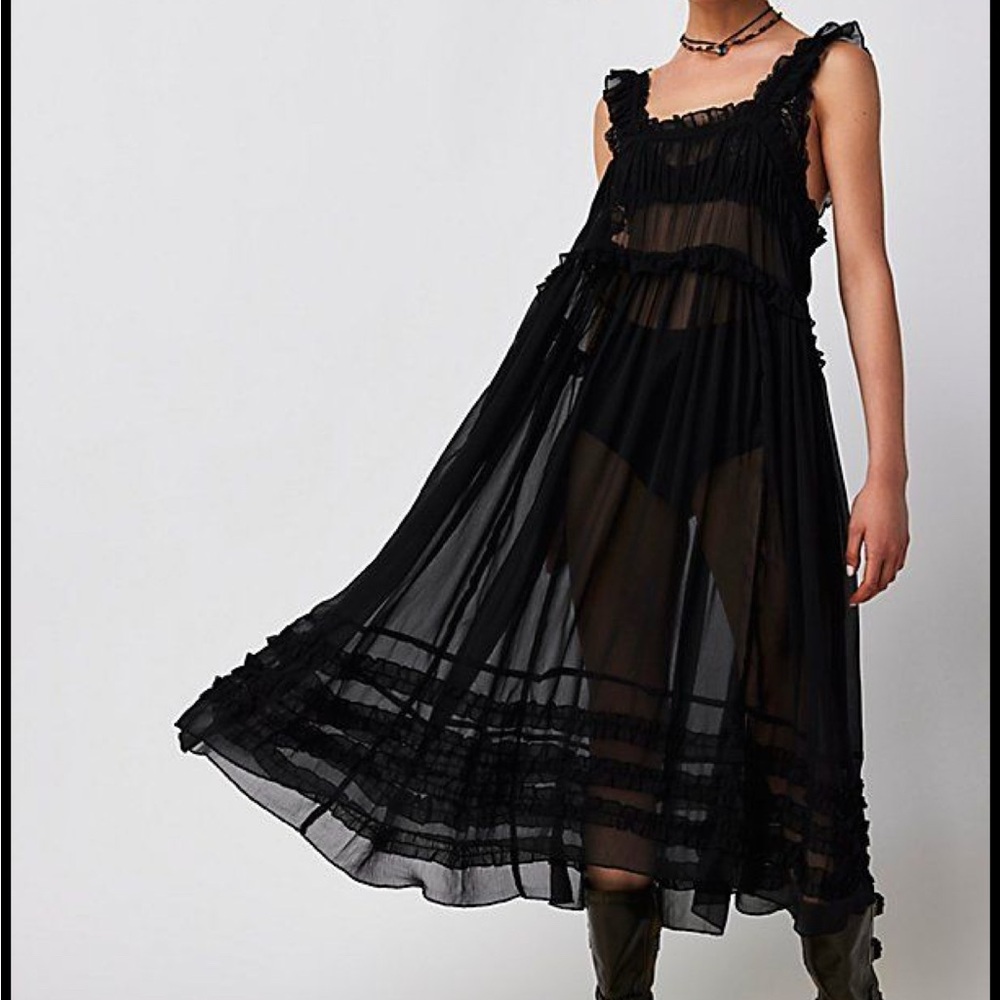 ISO moon phase midi slip dress free people